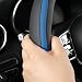 szttswamp Car Steering Wheel Cover Leather Steering Wheel Cover Blue Universal 14515 Inch Microfiber Leather AntiSlip Breathable Auto Steering Wheel Covers for Men Women BlackBlue2 - Image 3