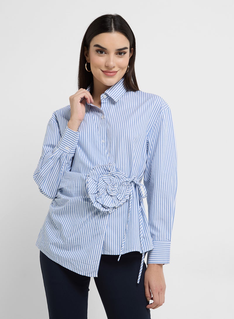 French Connection Cambria Cot Stripe Corsa Shirt - Image 1