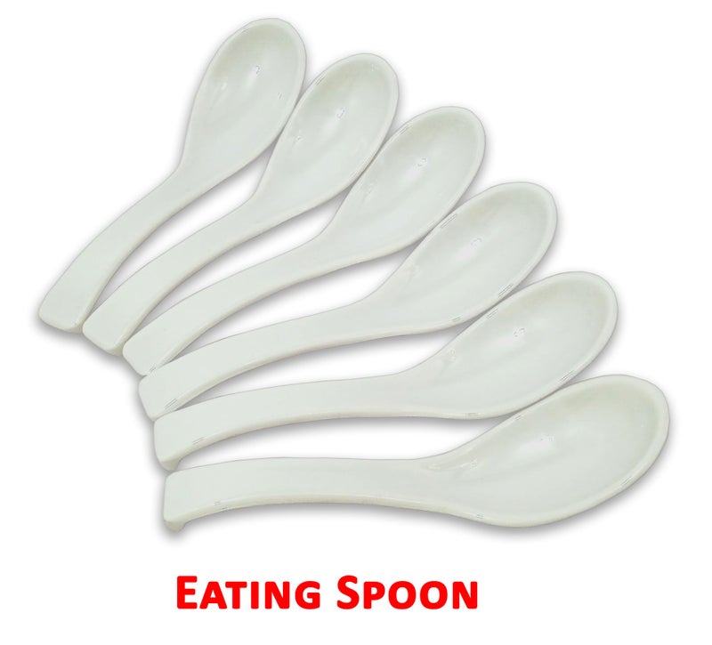 Inpro 18 Pcs Melamine Dinner Set (6 Full Plate, 6 Bowl, 6 Spoon).Melamine dinnerware-Melamine Tableware-Melamine Dish Set - Image 5