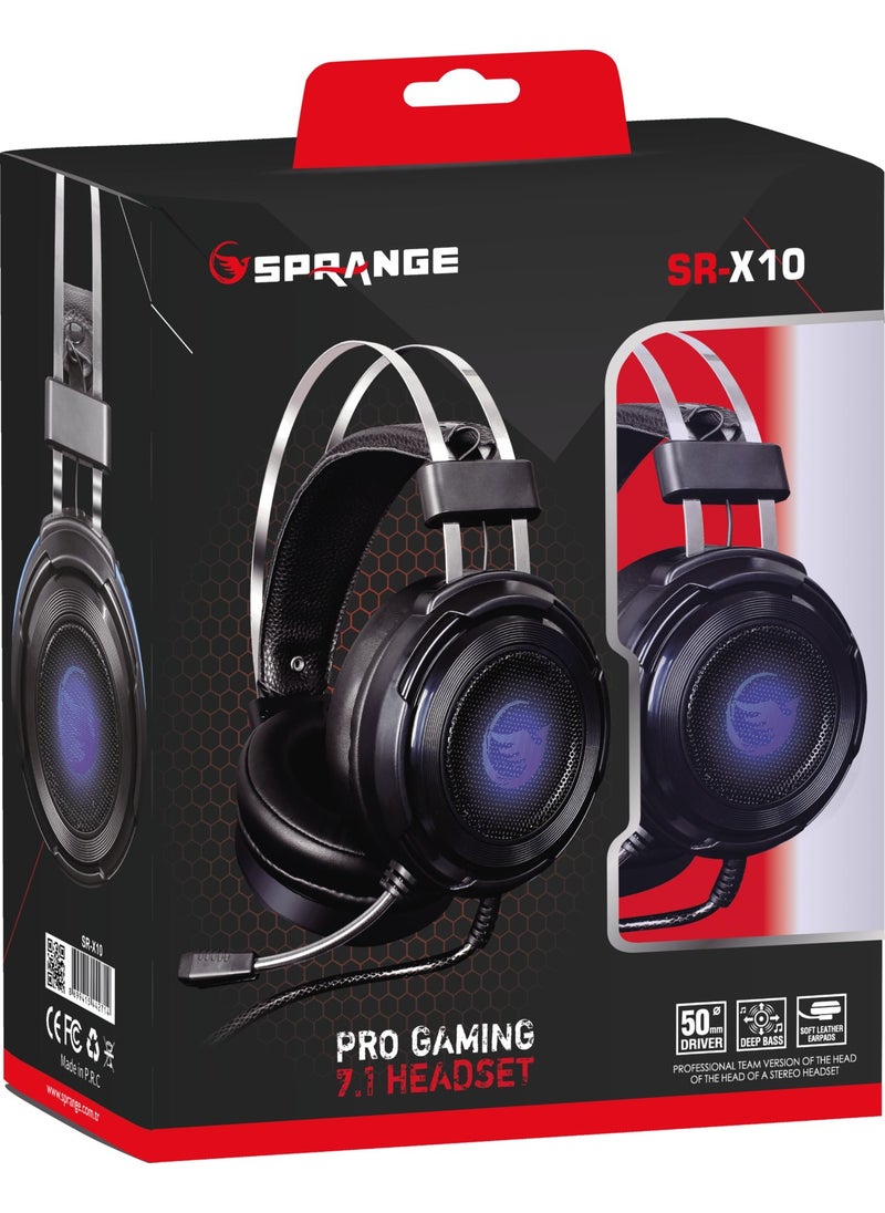 Sprange SR-X10 7+1 LED Lighted Gaming PC Headset  - Image 3