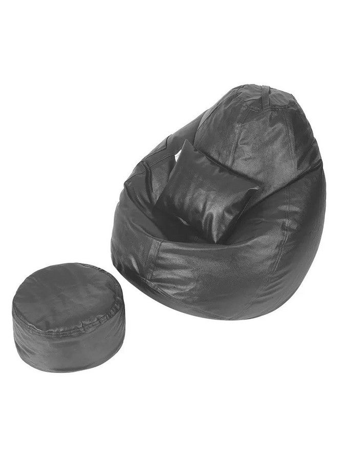 Wakefit Wakefit Bean Bag Cover 4XL | 3 Months Warranty | Leatherette Bean Bag Without Beans | Grey  - Image 1