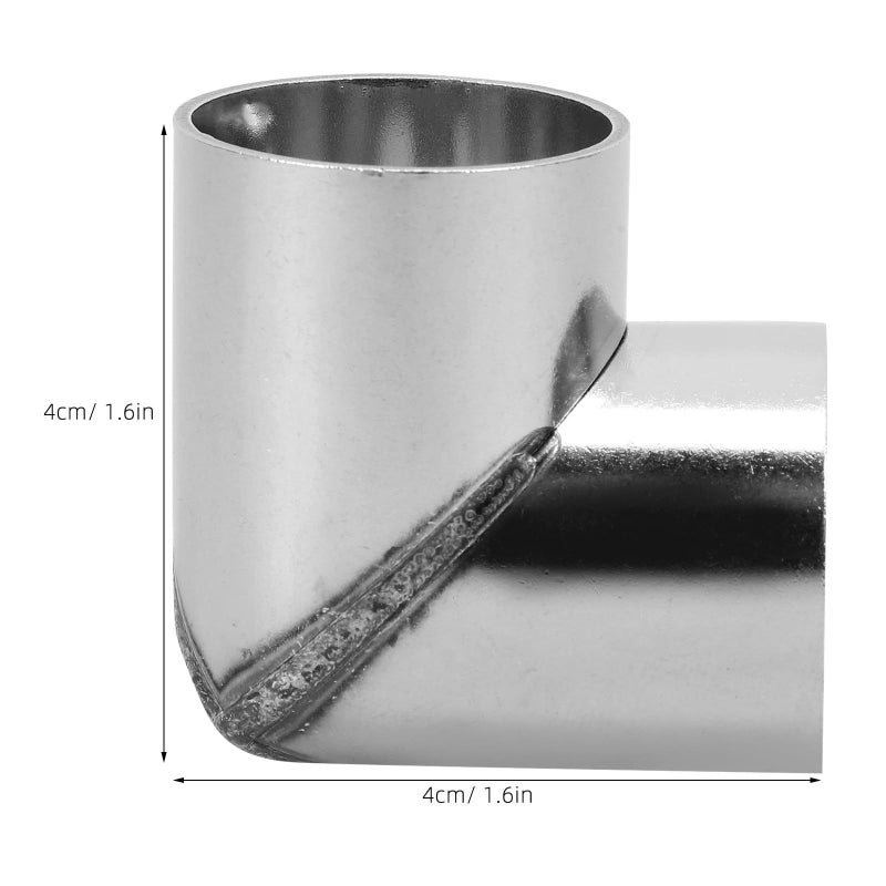 6Pcs 25mm Stainless Steel 3 Way Right Angle Pipe Connectors For Greenhouse Frame - Image 3