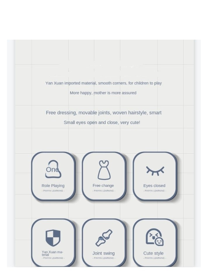 XiuWoo Clothes Changing Girl's Toy Doll Fashion Models Beauty Princess Baby Lovely Dolls Perfect Birthday Gifts - Image 5