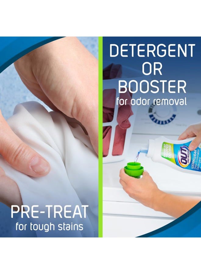 OUT ProWash Workwear Odor Eliminator and Stain Remover Laundry Detergent, Great for Work Clothes, Uniforms, Active Wear, and More, 22 Ounce Bottle - Image 5
