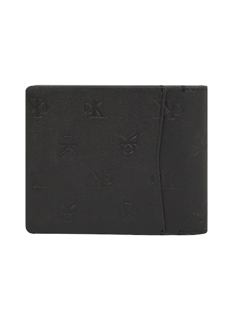 Calvin Klein Jeans Men's Bifold Wallet, Black - Leather