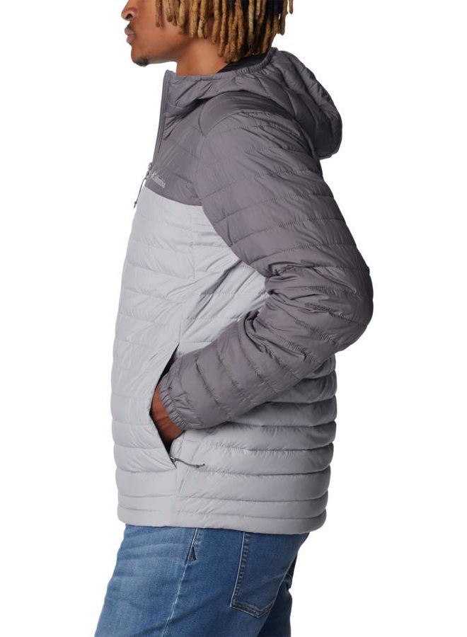 Columbia Men's Silver Falls Hooded Jacket, Columbia Grey/City Grey, 1X Big - Image 3