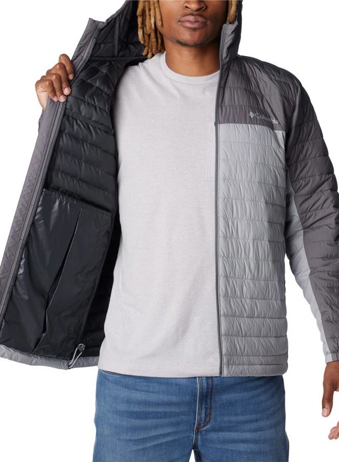 Columbia Men's Silver Falls Hooded Jacket, Columbia Grey/City Grey, 1X Big - Image 5