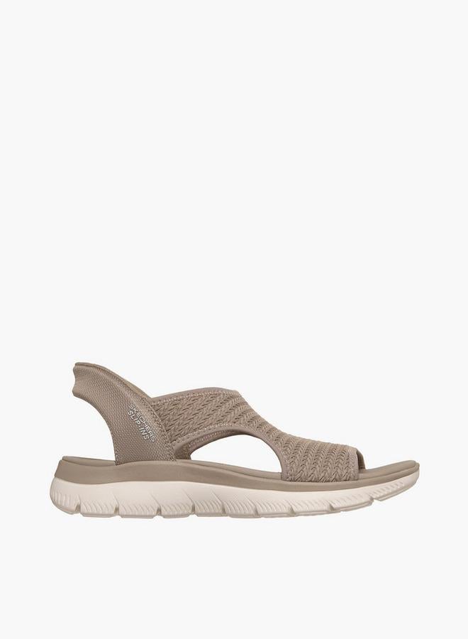 SKECHERS صنادل نسائية بسحاب سهل الارتداء مع حزام - Image 3