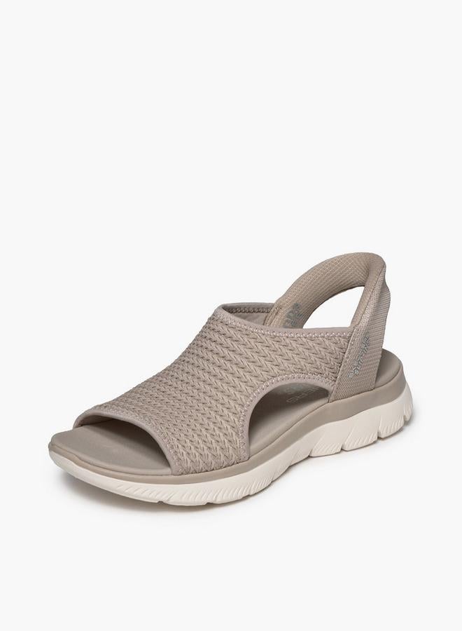 SKECHERS صنادل نسائية بسحاب سهل الارتداء مع حزام - Image 4