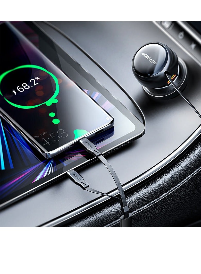 ACEFAST Fast Charge Car Charger B13 53W with 2-in-1 cable - Image 5