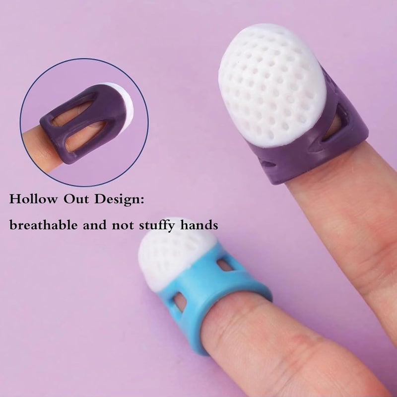 YICBOR 2PCS Thimble Finger Protector, Non-Slip and Comfortable Thimbles for Hand Sewing for DIY Sewing and Household Projects - Image 2