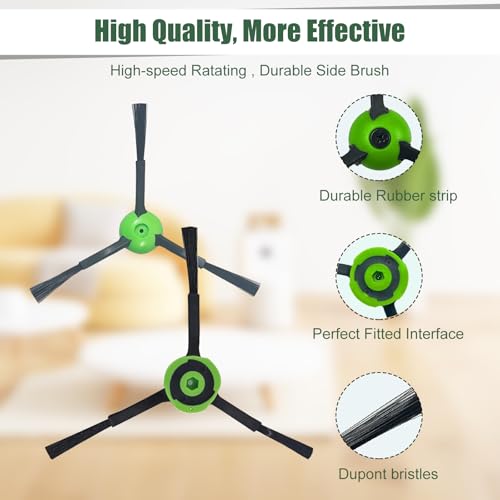 Detetap Replacement Side Brushes for iRobot Roomba i & j & e Series i1+/i2+/i3+/i4+/i5+/i6+/i7+/i8+/j6+/j7+/j8+/e5/e6 Robot Vacuum Cleaners (Pack of 3) - Image 4