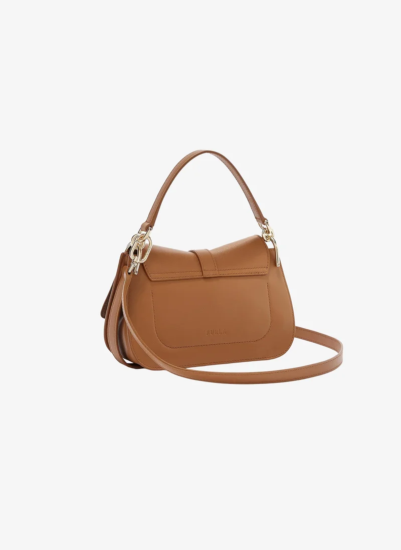 Furla Flow Brown Top Handle Bag - Mini