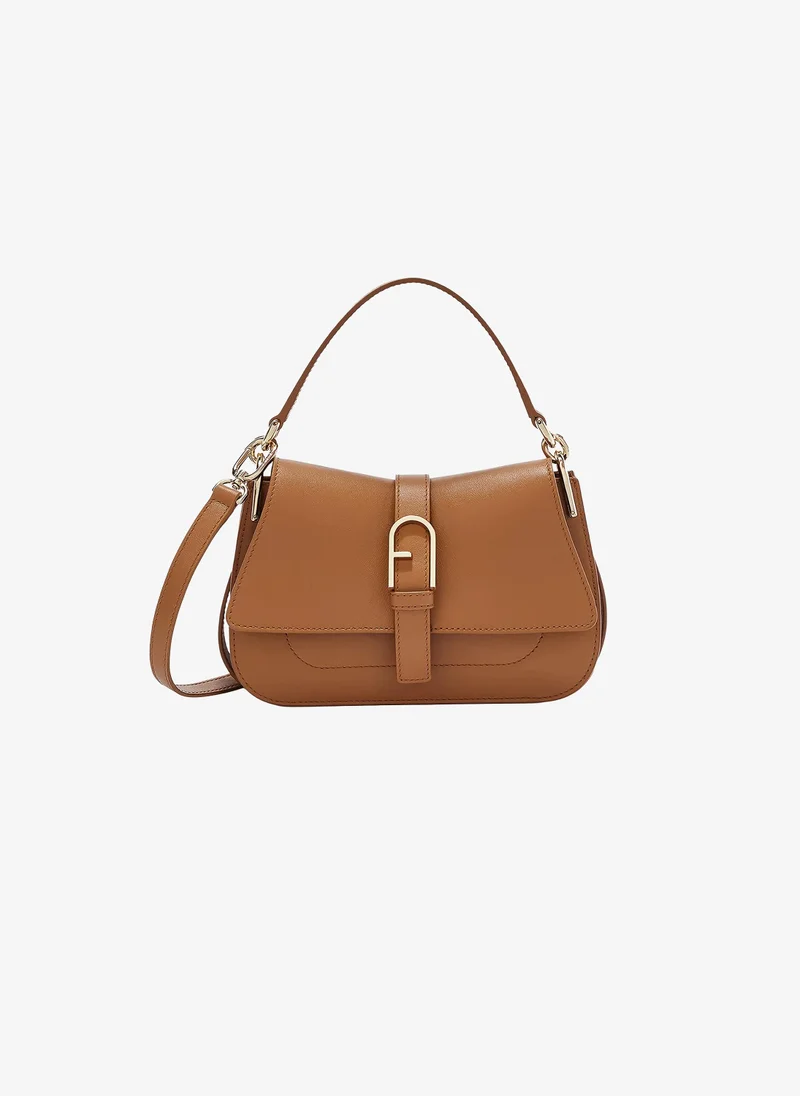 Furla Flow Brown Top Handle Bag - Mini