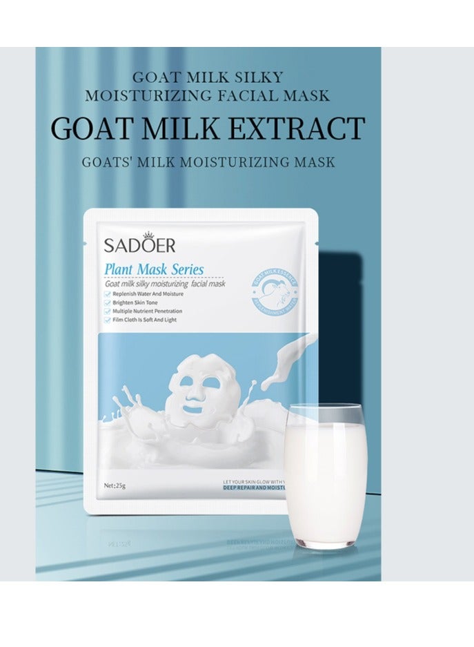 SADOER 4 Packs Moisturizing Faical Mask For Repair  Brighten Smooth Skin - Image 3