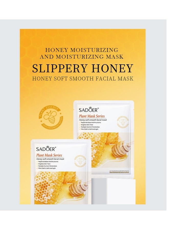 SADOER 4 Packs Moisturizing Faical Mask For Repair  Brighten Smooth Skin - Image 4