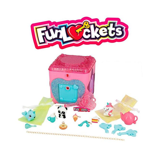 Funlockets Secret Jewelry Box, Imaginative Play, Durable, Versatile, 4 Years+, Pink - 22 Pieces - Image 3