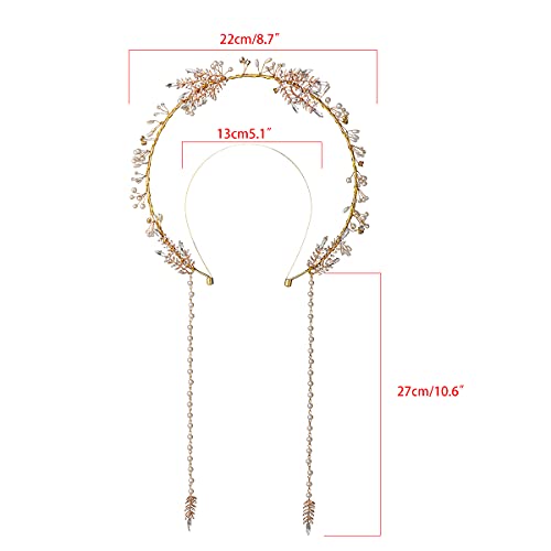 BLESSUME Halo Crown Mary Goddess Headband Women's Halloween Costume Goddess Headpiece (Style 13) - Image 2