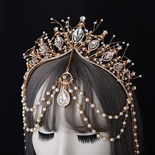 BLESSUME Halo Crown Mary Goddess Headband Women's Halloween Costume Goddess Headpiece (Style 13) - Image 5
