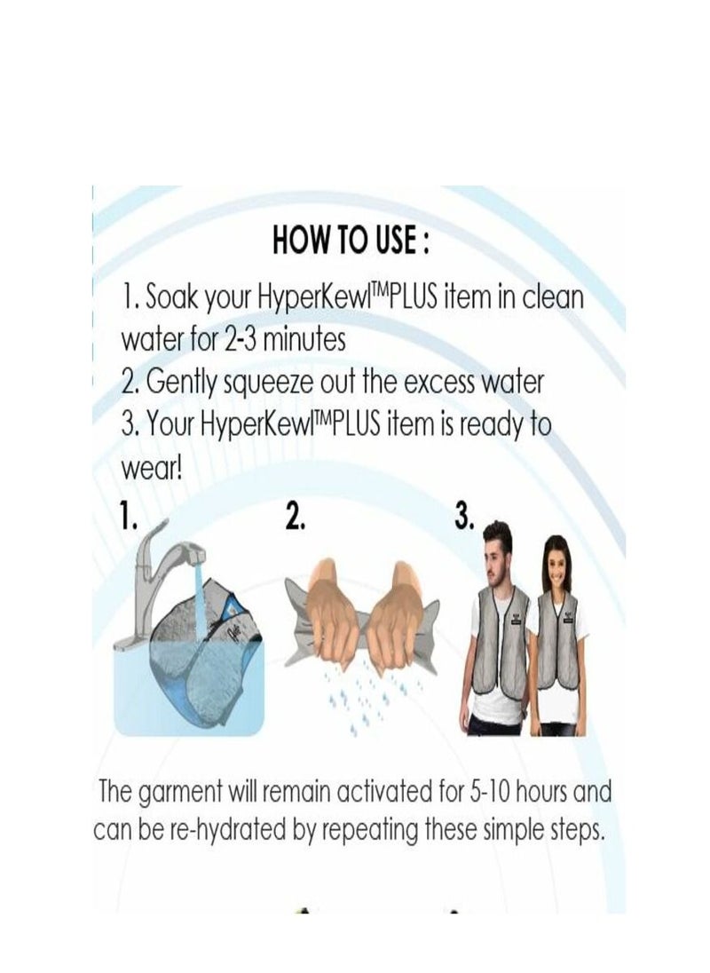 TECHNICHE Techniche 6531 Evaporative Cooling Ultra Sports Vest, Black silver  - Image 4