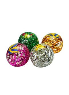 Wizme Wizme Balls for Kids Bouncy Balls Multi Color Playing Fun Ball Toy Set for Babies Toddlers (Set of 4)  - Image 4