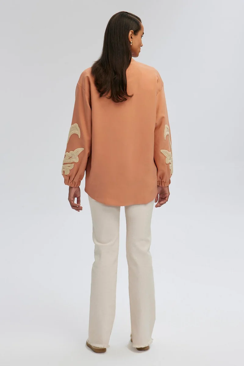 توتشي Embroidered Crepe Jacket