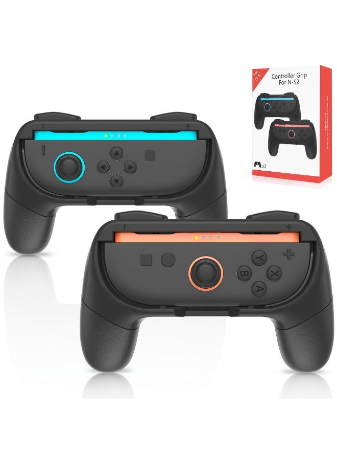 Hand Grips for Nintendo Switch 2 Joy-Con [2 Pack], Ergonomic Wear-Resistant Anti-Slip Game Handle Kit Accessories for NS 2 Joy-Cons Controller Handle Case Set for Joy Cons Accessories - Image 1