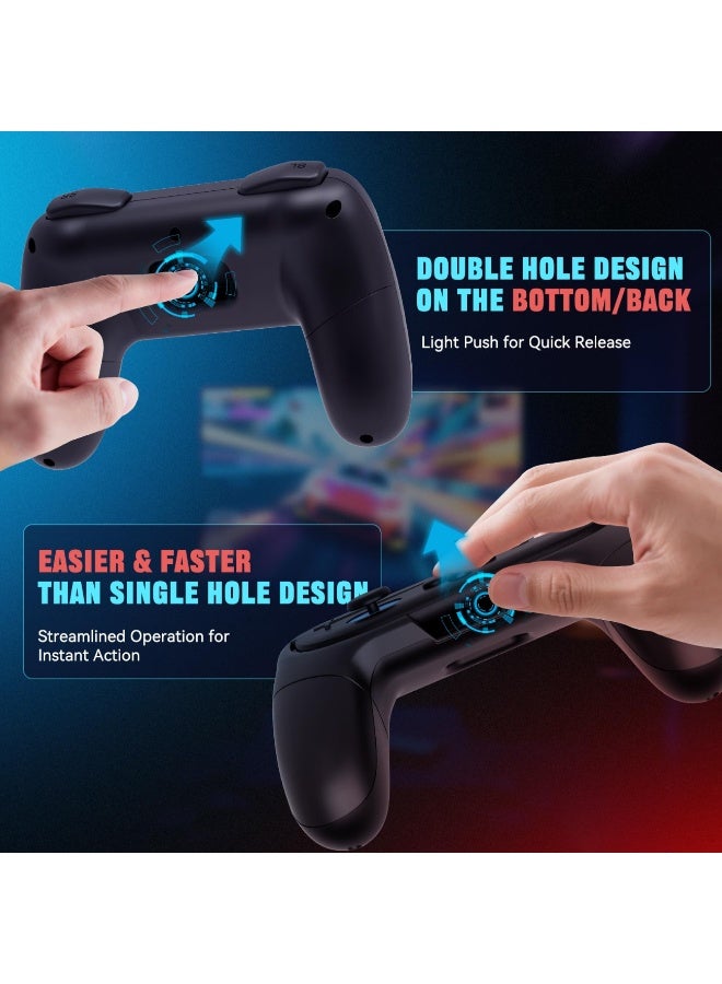 Hand Grips for Nintendo Switch 2 Joy-Con [2 Pack], Ergonomic Wear-Resistant Anti-Slip Game Handle Kit Accessories for NS 2 Joy-Cons Controller Handle Case Set for Joy Cons Accessories - Image 4