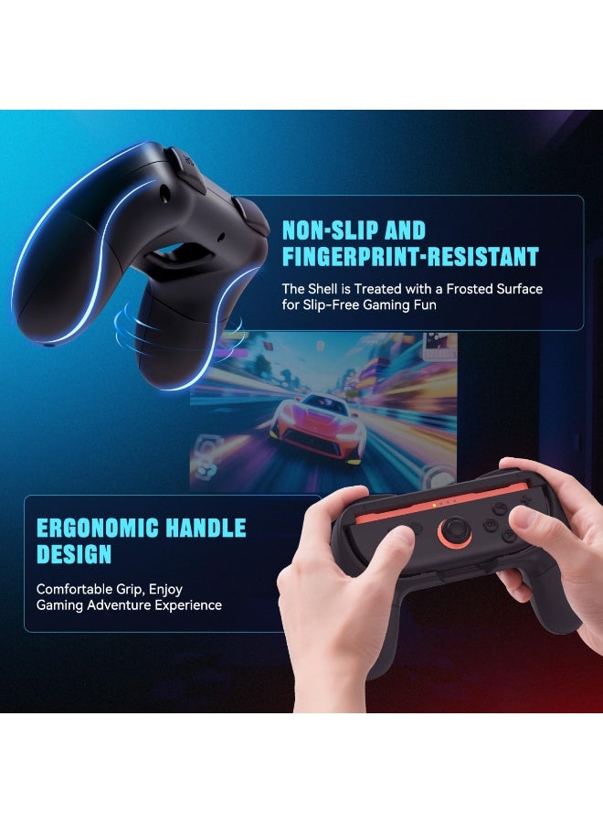 Hand Grips for Nintendo Switch 2 Joy-Con [2 Pack], Ergonomic Wear-Resistant Anti-Slip Game Handle Kit Accessories for NS 2 Joy-Cons Controller Handle Case Set for Joy Cons Accessories - Image 2