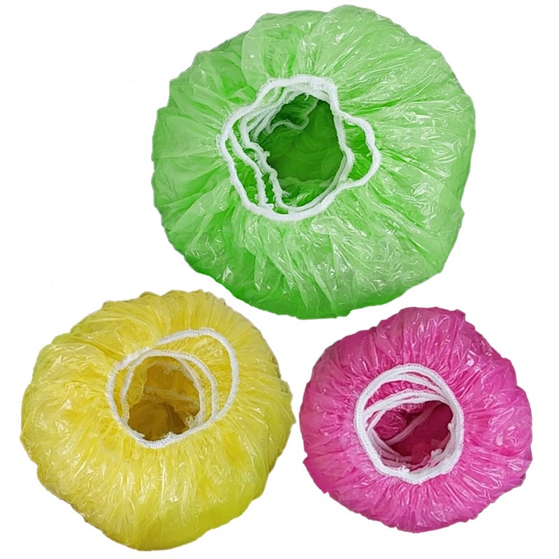 Washable Reusable Food Covers Storage Odd Shaped Plates Bowl Dishes Saran Wrap Color Coded by Size100 Pieces