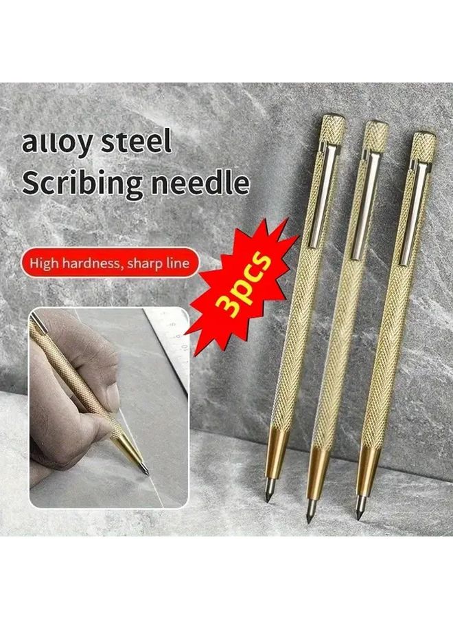 3pcs Tungsten Steel Alloy Marking Pen for Ceramic Glass Metal Marble - Image 2