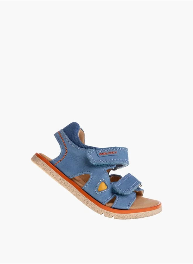 بابلوسكي Boys Strap Sandals With Hook And Loop Closure