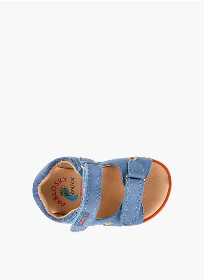 بابلوسكي Boys Strap Sandals With Hook And Loop Closure
