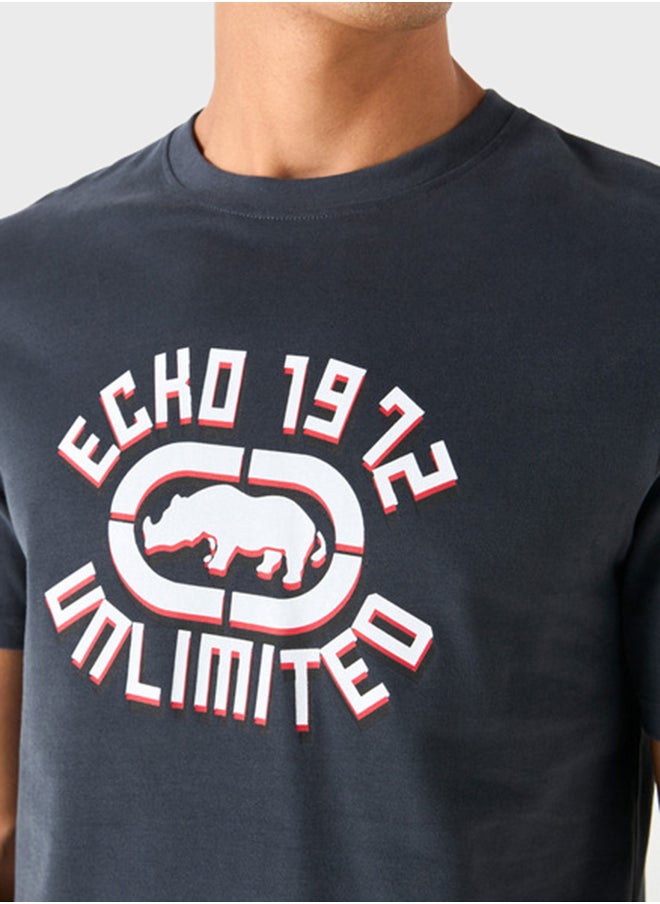 Ecko Unltd. تي شيرت مطبوع بياقة دائرية  - Image 3