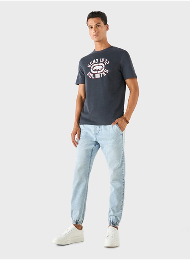 Ecko Unltd. تي شيرت مطبوع بياقة دائرية  - Image 4