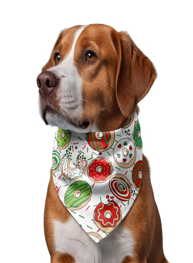 W Birthday Bandana for Dogs | This Stunning Gorgeous Design Dog Bandana Scarf is Perfect Styling Accessory for Dogs Large, Medium & Small. One Size Fits All. (Medium - Large, Donut White) - Image 5