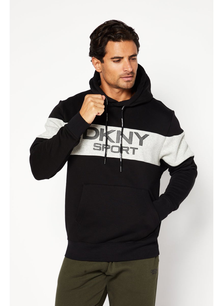 DKNY Sport Men Sportswear Fit Long Sleeve Outdoor Sweatshirt, Black  - Image 1