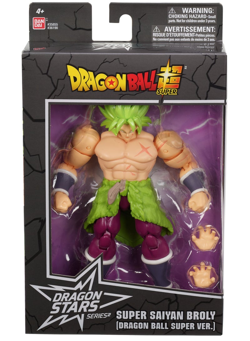 Bandai Dragon Ball Stars Super Saiyan Broly 6.5-Inches | Collectible Action Figure | Display Figure | Interchangeable Hands | Perfect Gift for Collectors, Manga & Anime Lovers! - Image 1