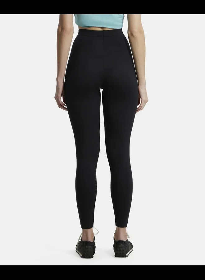 JOCKEY AW87 Women's Super Combed Cotton Elastane Stretch Leggings with Ultrasoft Waistband