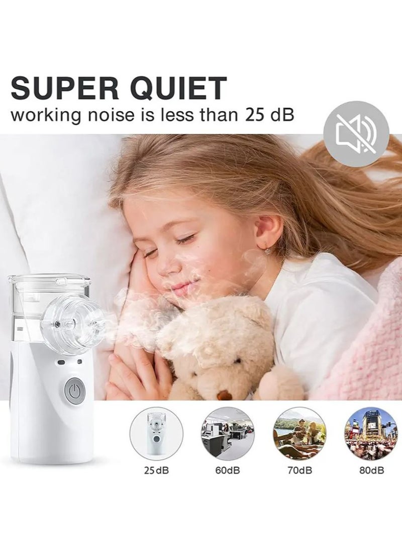 Filly - Ultrasonic Inhaler Mesh Nebulizer, household Nebulizer for children adult, Mini Handheld Portable steam nebulizer with mask, humidifier for home and travel(Assorted Colors) - Image 1