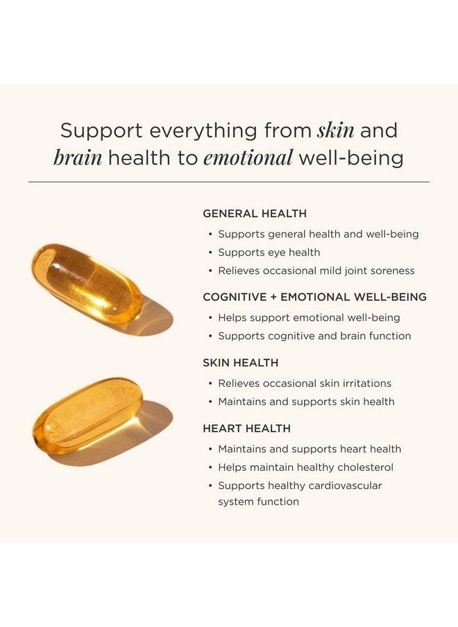 JSHealth - JSHealth High Strength Fish Oil Supplements - Omega 3 Fish Oil - Made with Wild-Caught Fish - Omega 3 Supplement, 120 Capsules - Image 1