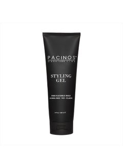 Pacinos Styling Gel - Medium Shine All Day Hold, Conditions and Moisturizes Hair while Adding Volume and Texture, No Dry Flakes or Residue, All Hair Types, 8 fl. oz.  - Image 1