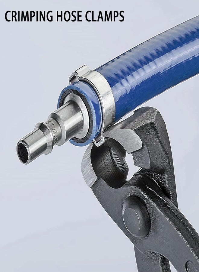 AKIHISA 9 inch Ear Clamp Pliers, Chrome Vanadium Steel Crimper Tool, Nail Remover, Pincer Crimper Tool for Pipe Hose Clamps - Image 5