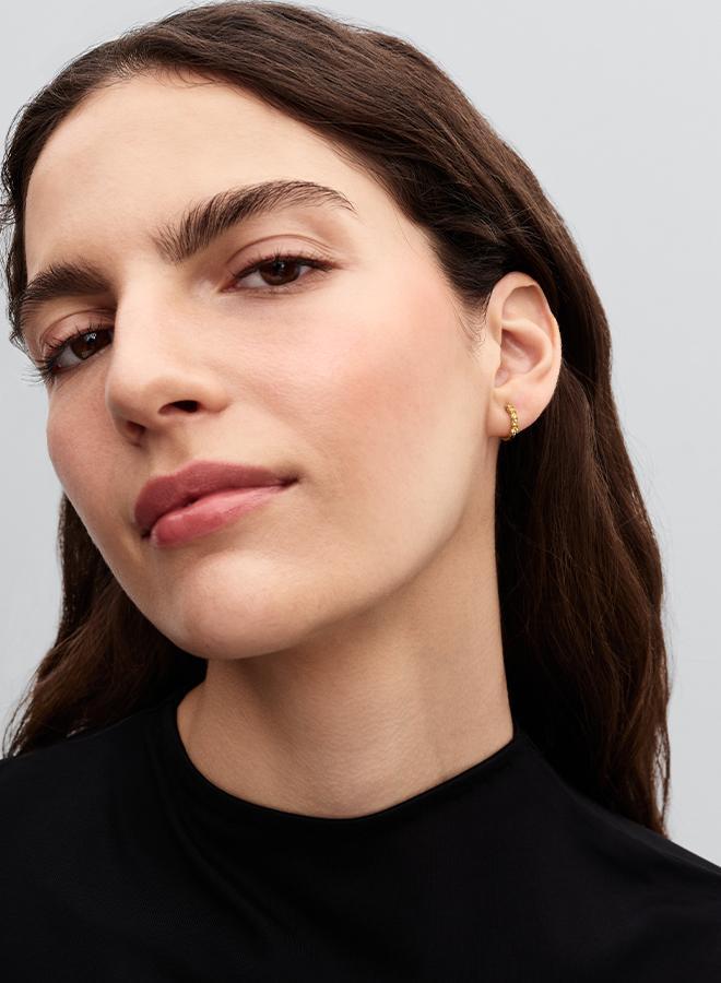 PANDORA Yellow Huggie Earrings - Image 3