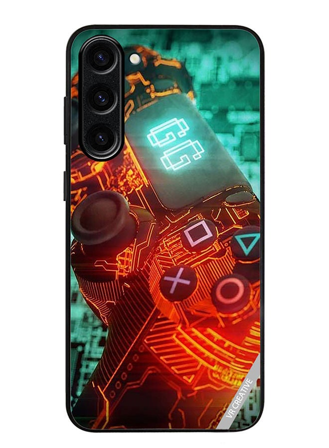 VR CREATIVE Protective Case Cover For Samsung Galaxy S23 Plus Ps4 Controller Design Multicolour - Image 1