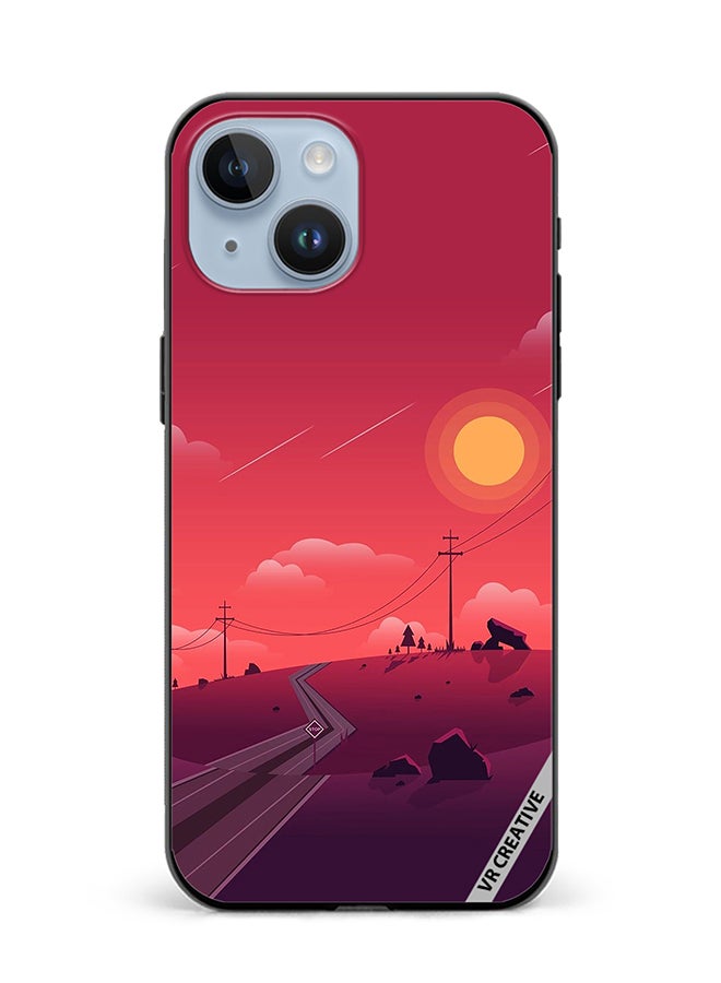 VR CREATIVE Protective Case Cover For Apple iPhone 15 Plus Nature Design Multicolour - Image 1