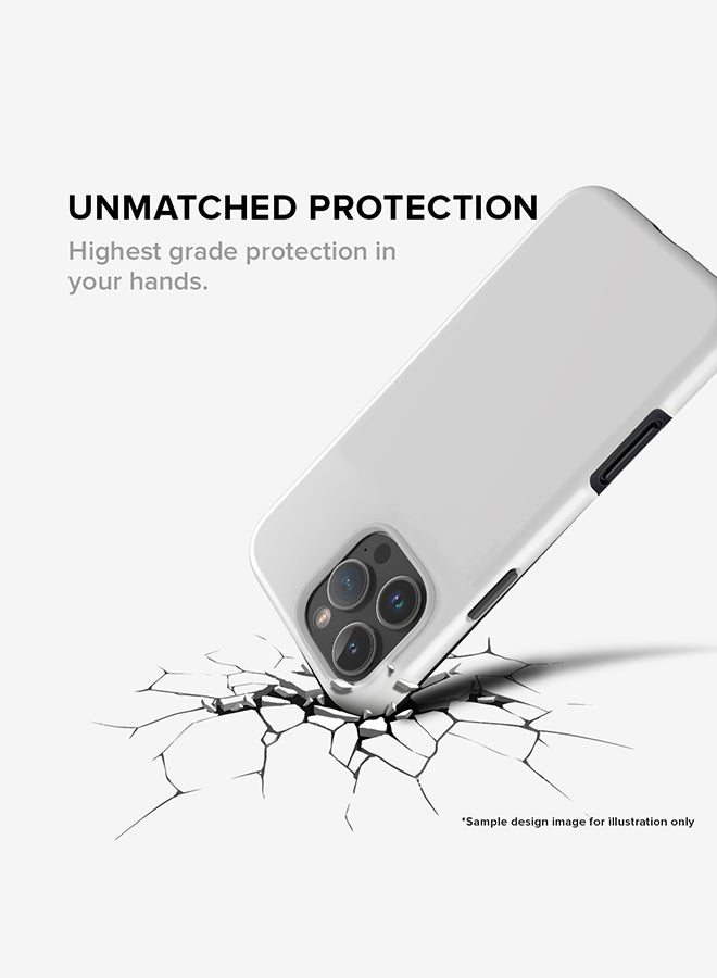 Stylizedd Tough Pro Magnetic Case for iPhone 16 Pro, Dual Layer hybrid PC + TPU Mobile Cover Matte - Custom Monogram Floral - N  (Light Grey ) - Image 4