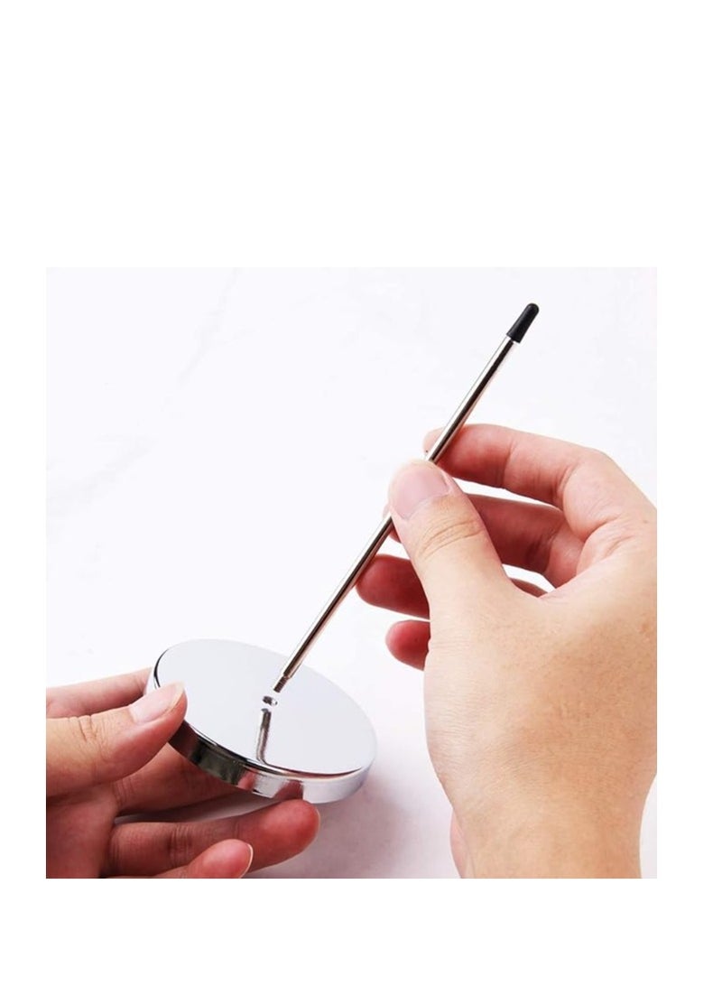 Generic Stainless Steel 140mm / 5.5inch Straight Rod Paper Pack of 4 Memo Receipt Holder Bill Fork Spike Stick Desk Straight Rod 5.5 Inch Long for Bill Fork Stick and Paper Memo Holder Spike  - Image 4