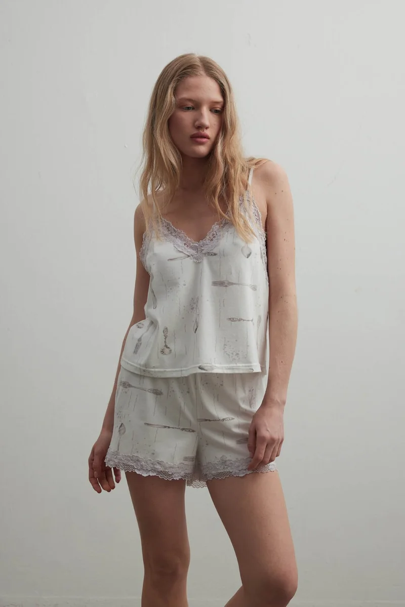 Hays Women's Cotton Adjustable Rope Strap V Neck Tank