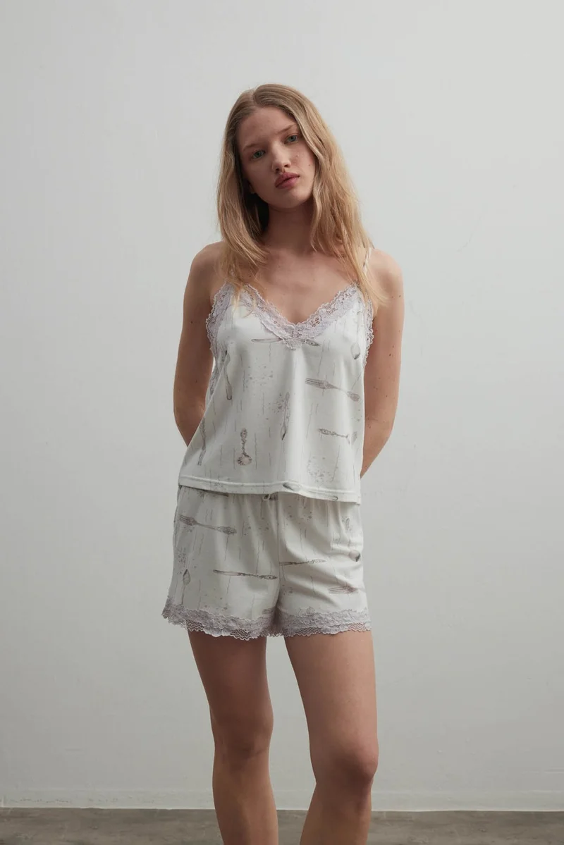 Hays Women's Cotton Adjustable Rope Strap V Neck Tank